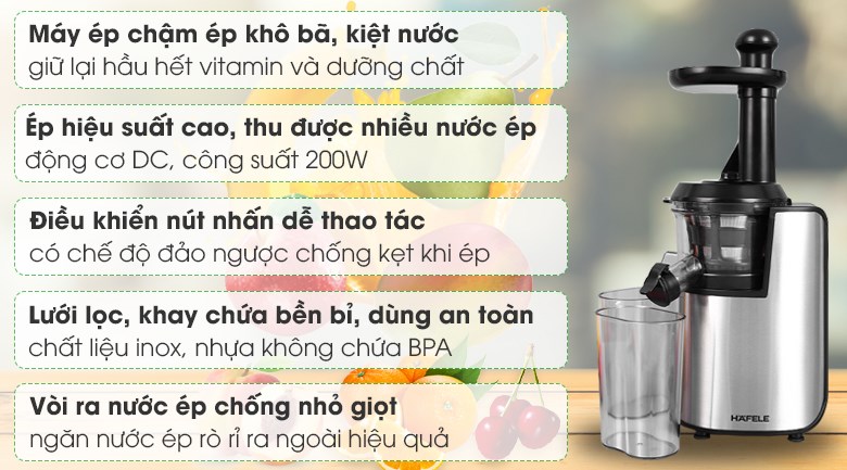 Máy ép chậm Hafele