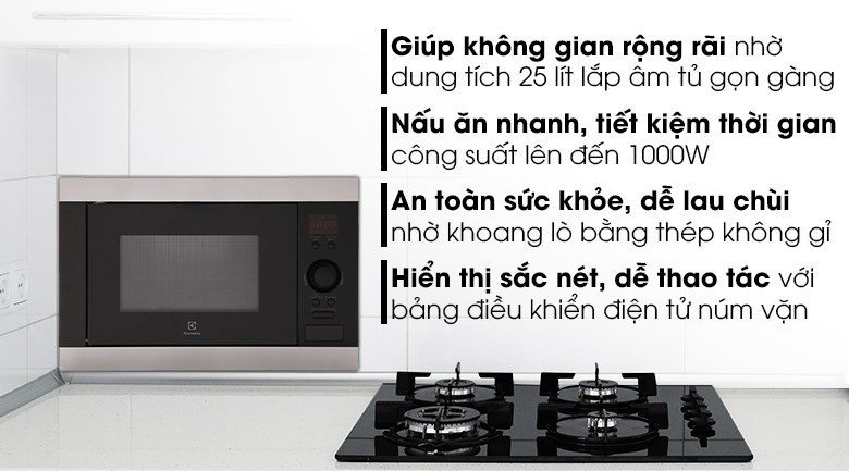 Lò vi sóng có nướng lắp âm Electrolux EMS2540X