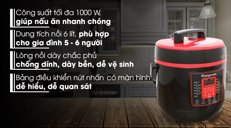 Nồi áp suất điện trên 5 lít
