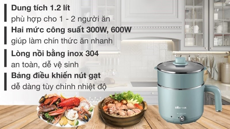 Nồi lẩu điện dưới 3 lít