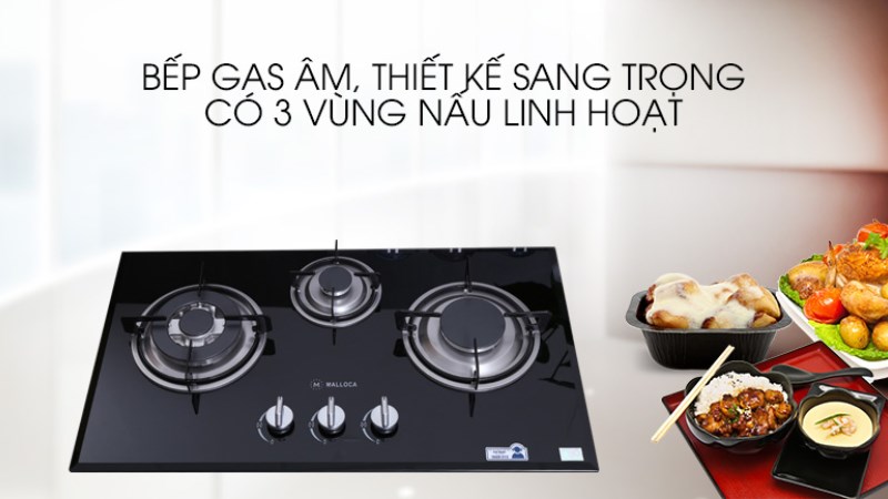 Bếp ga âm Malloca GHG 733B NEW