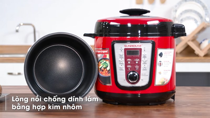 Nhược điểm nồi &aacute;p suất điện Sunhouse SHD 1767 6.0