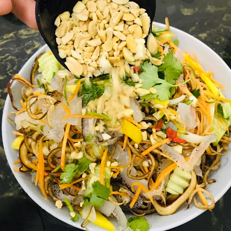 Step 3 Cooking Banana Flower Jelly Salad (Recipe shared by user)