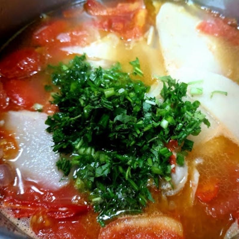 Bước 3 Làm canh hàu nấu măng chua Canh hàu nấu măng chua