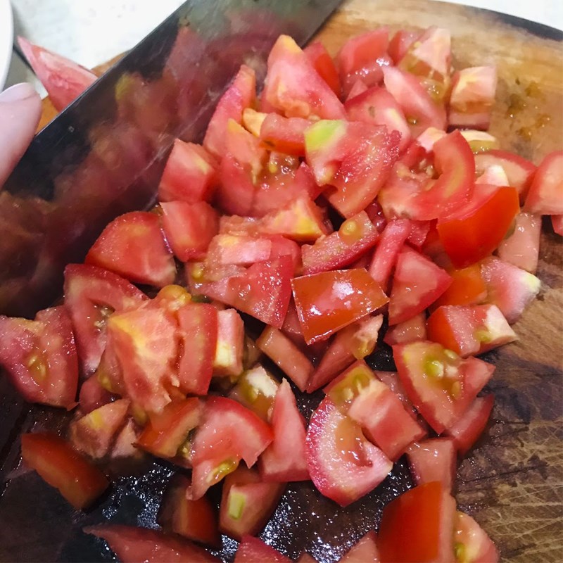 Bước 1 Sơ chế nguyên liệu Tôm sốt cà chua phô mai