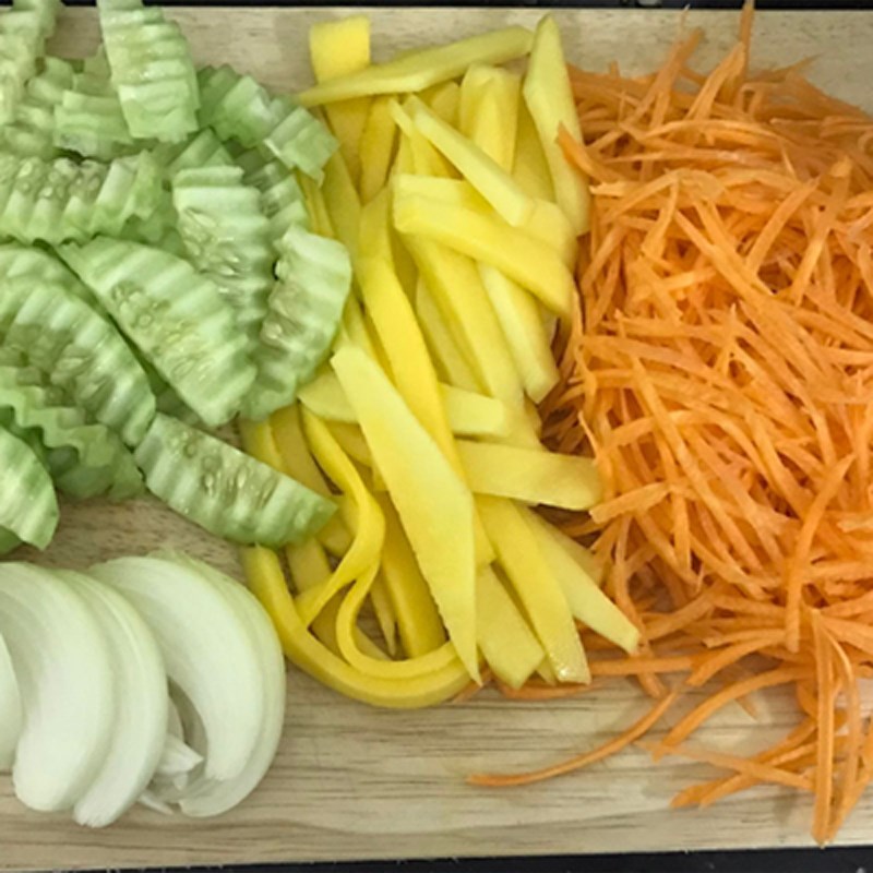 Bước 1 Sơ chế nguyên liệu Nộm sứa hoa chuối (Công thức chia sẻ từ người dùng)