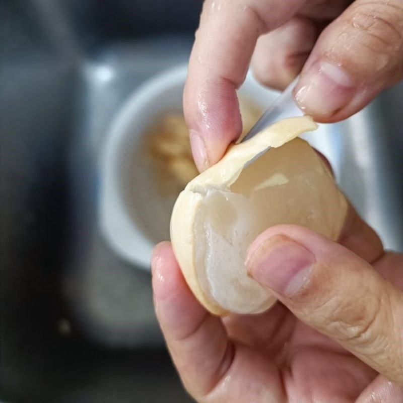 Bước 1 Sơ chế thốt nốt thốt nốt rim đường