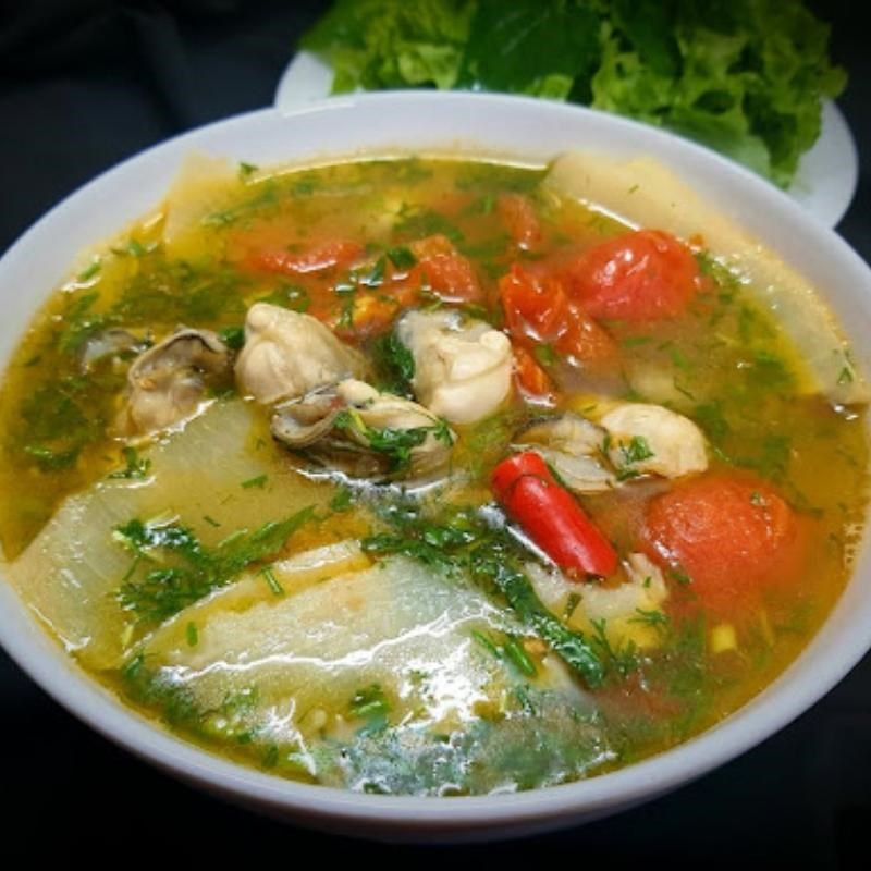 Bước 4 Thành phẩm Canh hàu nấu măng chua