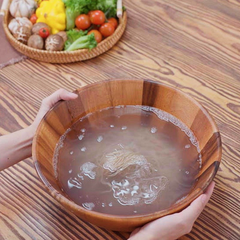 Bước 3 Trụng mì và sơ chế món ăn kèm Mì lạnh Naengmyeon-mul