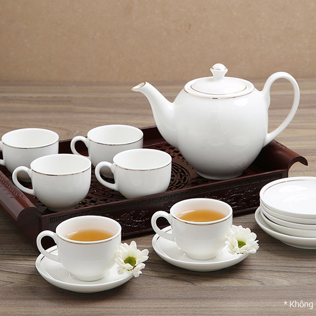 Bộ ấm trà sứ