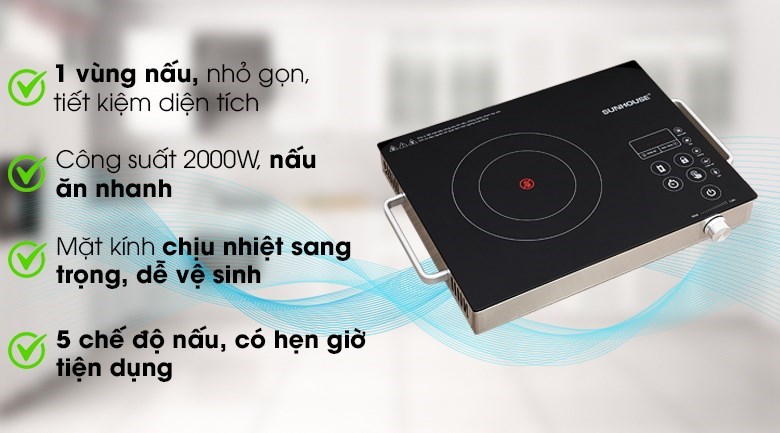 Bếp hồng ngoại Sunhouse SHD 6017(EMC)