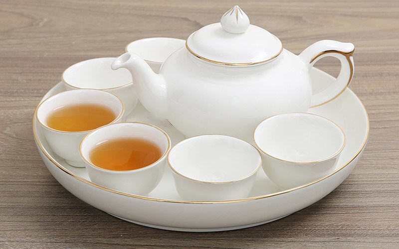 Bộ 8 món ấm trà sứ Minh Châu MC-BAT05