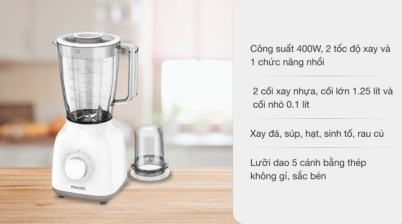 Ưu điểm máy xay sinh tố Philips