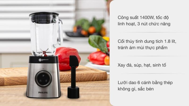 Máy xay sinh tố cối thủy tinh