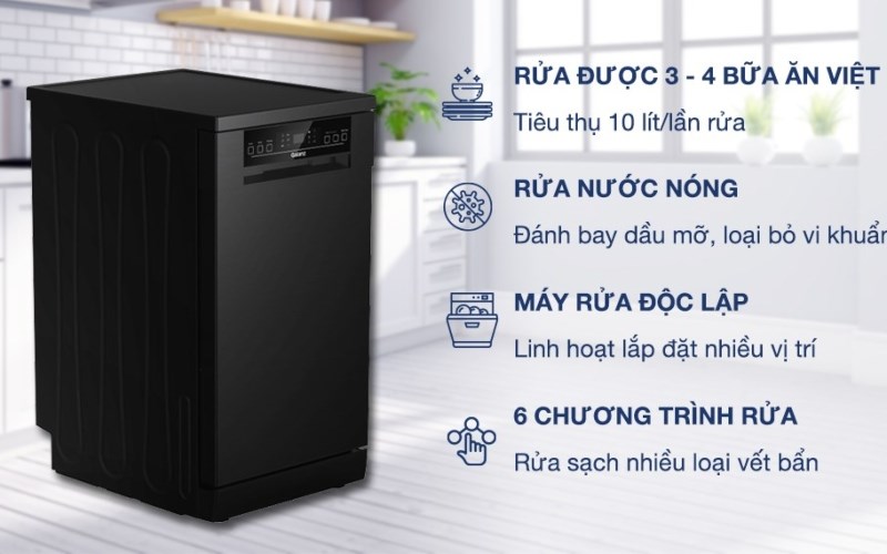 M&aacute;y rửa ch&eacute;n độc lập Galanz W45A3A401M-0E1(B) 