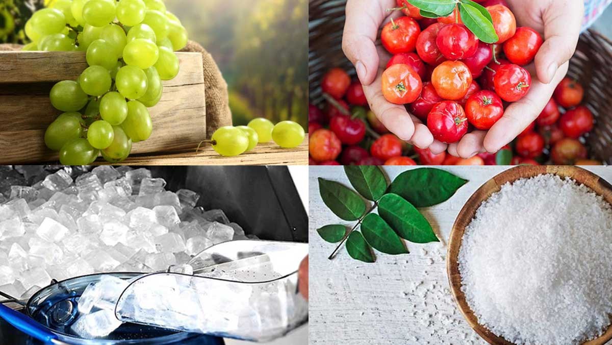 Nguyên liệu món ăn nước ép nho xanh