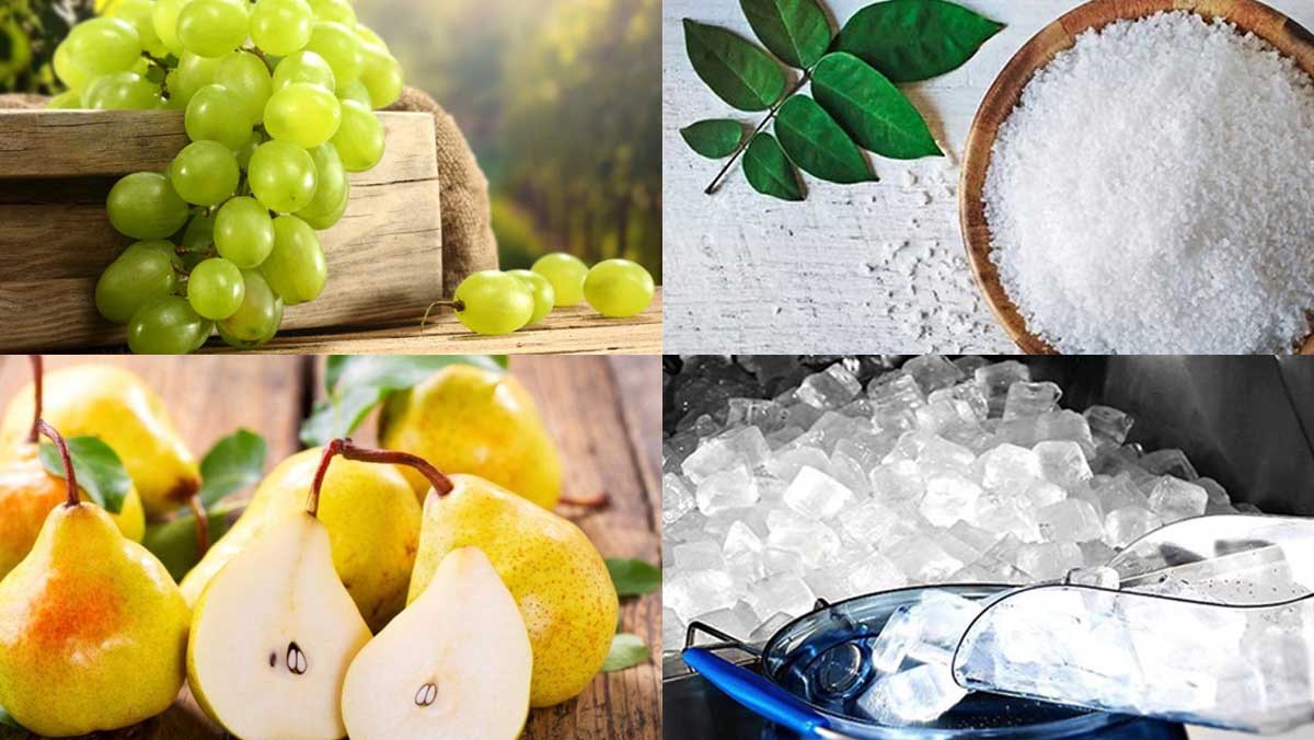 Nguyên liệu món ăn nước ép nho xanh