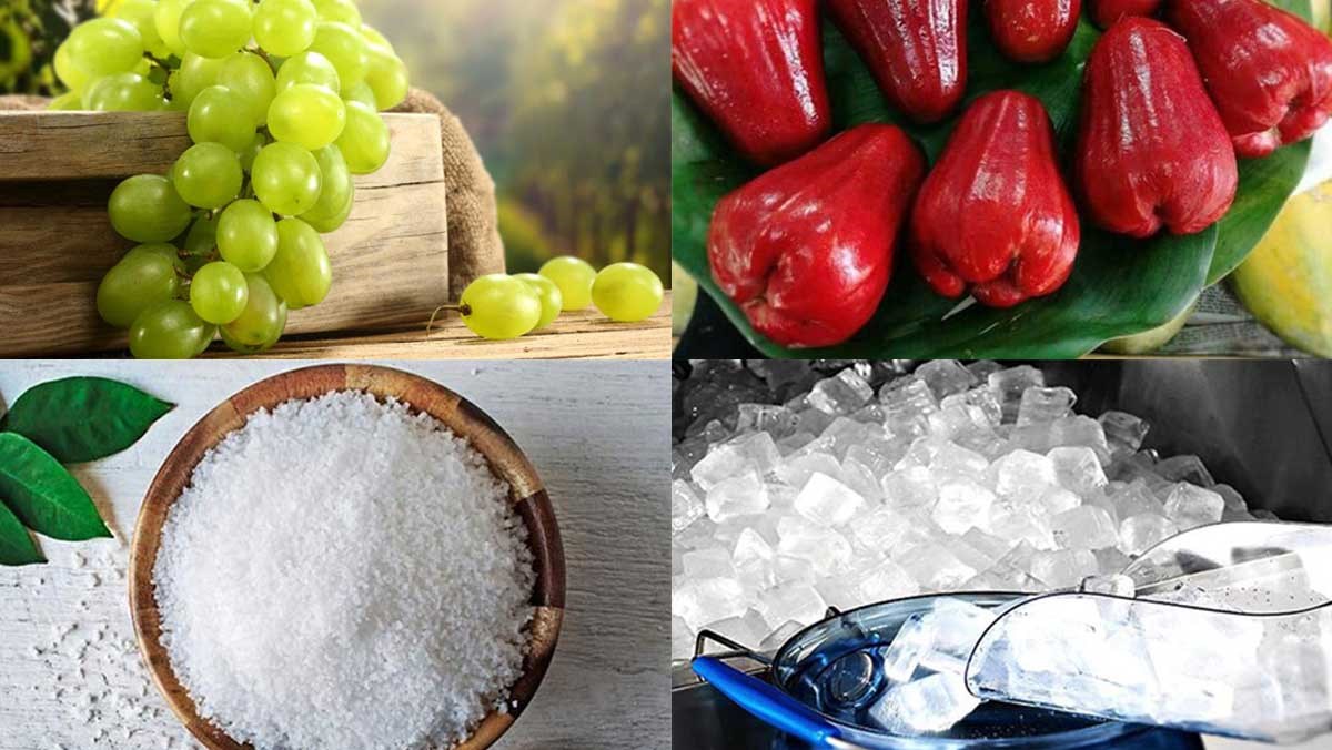 Nguyên liệu món ăn nước ép nho xanh