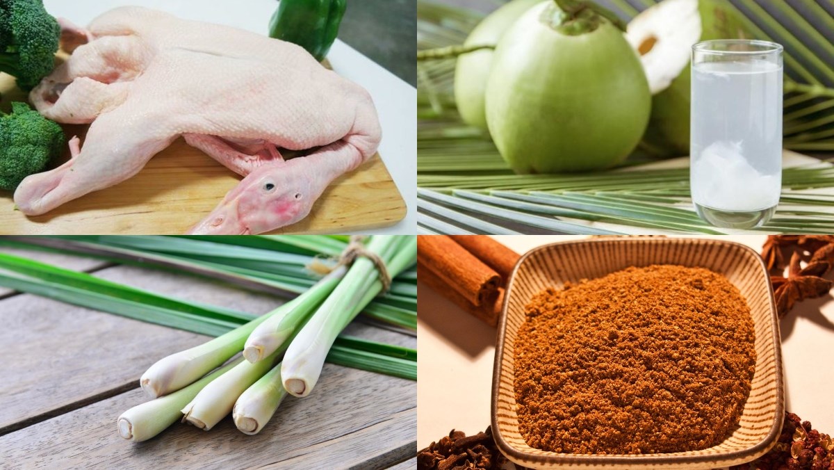 Nguyên liệu làm vịt xào lăn (công thức được chia sẻ từ người dùng)