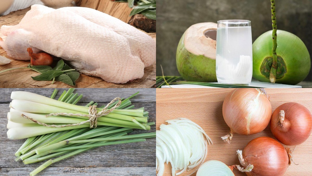 Nguyên liệu làm vịt xào lăn