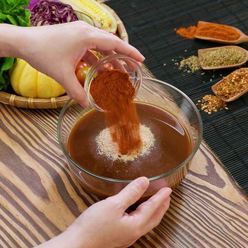 Bước 1 Trộn sốt ướp Sốt ướp BBQ