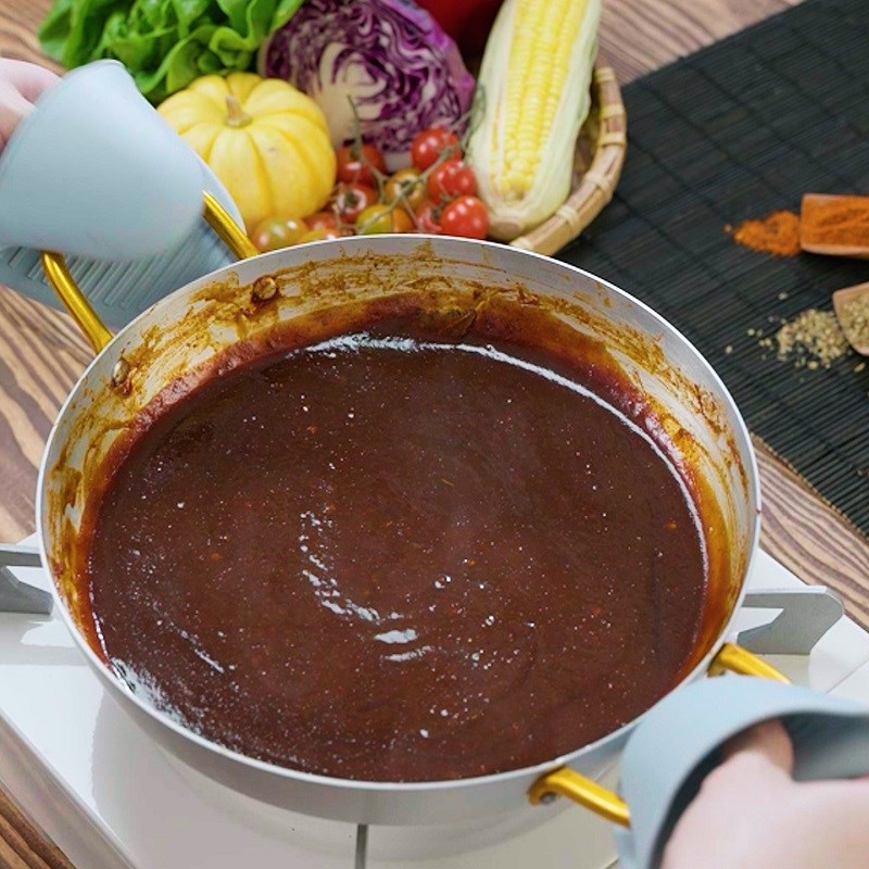 Bước 2 Nấu nước sốt Sốt ướp BBQ