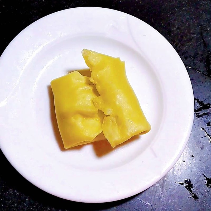 Bước 3 Cuộn bánh Bánh crepe sầu riêng healthy