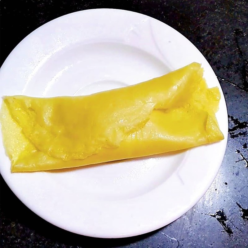Bước 3 Cuộn bánh Bánh crepe sầu riêng healthy