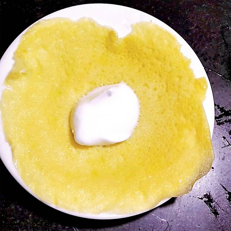 Bước 3 Cuộn bánh Bánh crepe sầu riêng healthy