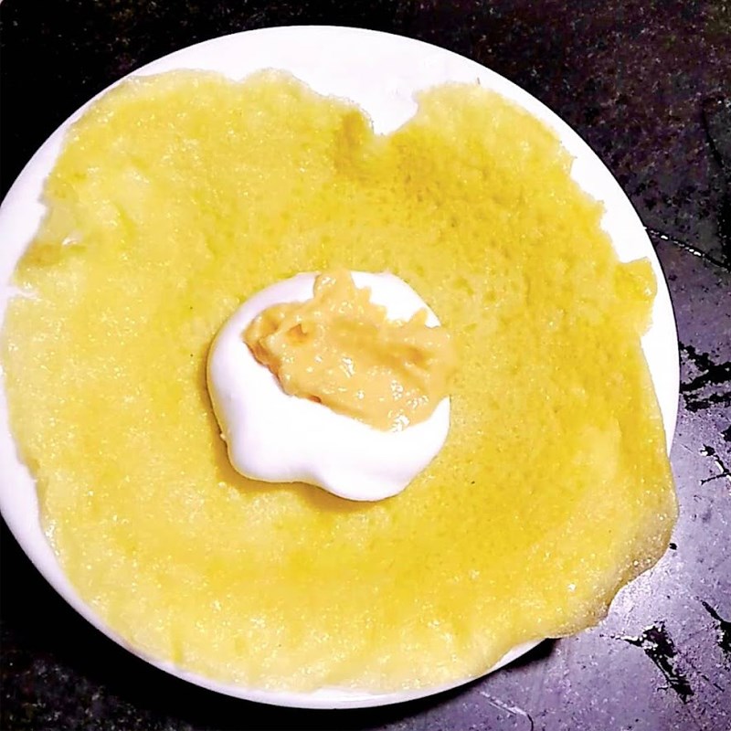 Bước 3 Cuộn bánh Bánh crepe sầu riêng healthy