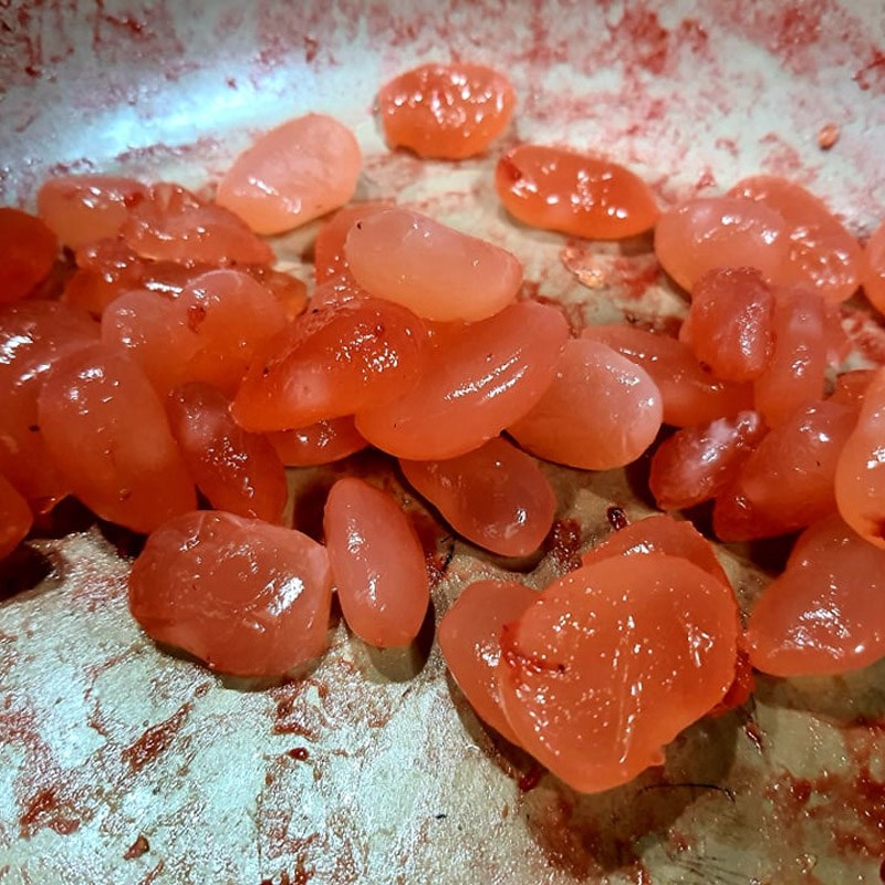 Bước 3 Làm hạt đác rim dâu tây Hạt đác rim dâu tây