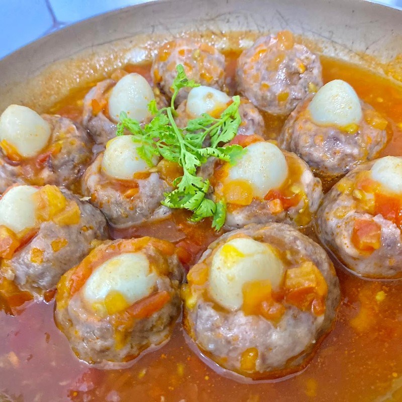 Bước 4 Làm sốt cà Xíu mại trứng cút (công thức chia sẻ từ người dùng)