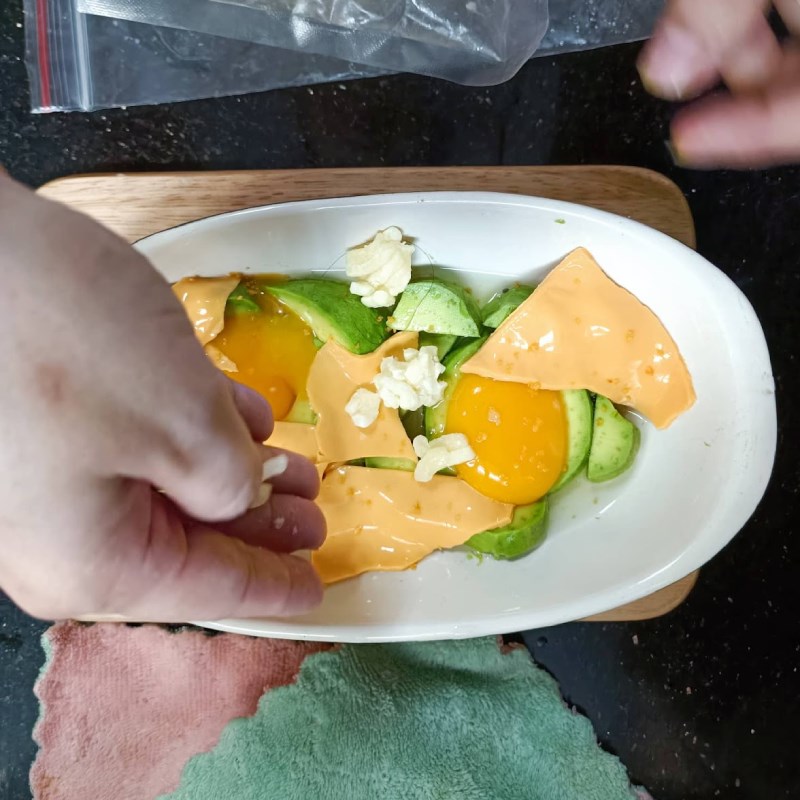 Bước 3 Nêm nếm bơ trứng Bơ nướng trứng phô mai (công thức chia sẻ từ người dùng)