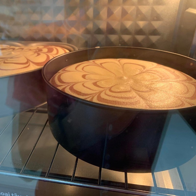 Bước 7 Nướng bánh Bánh bông lan ngựa vằn