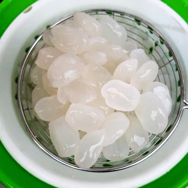 Bước 1 Sơ chế nguyên liệu Hạt đác rim dâu tây