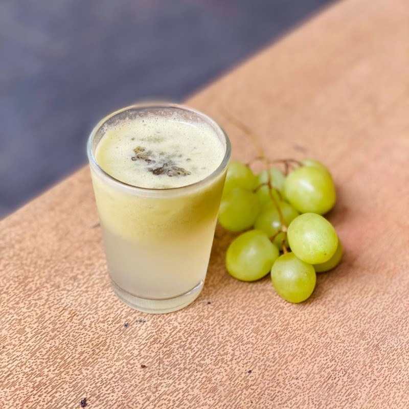 Bước 3 Thành phẩm Nước ép nho xanh hạt chia