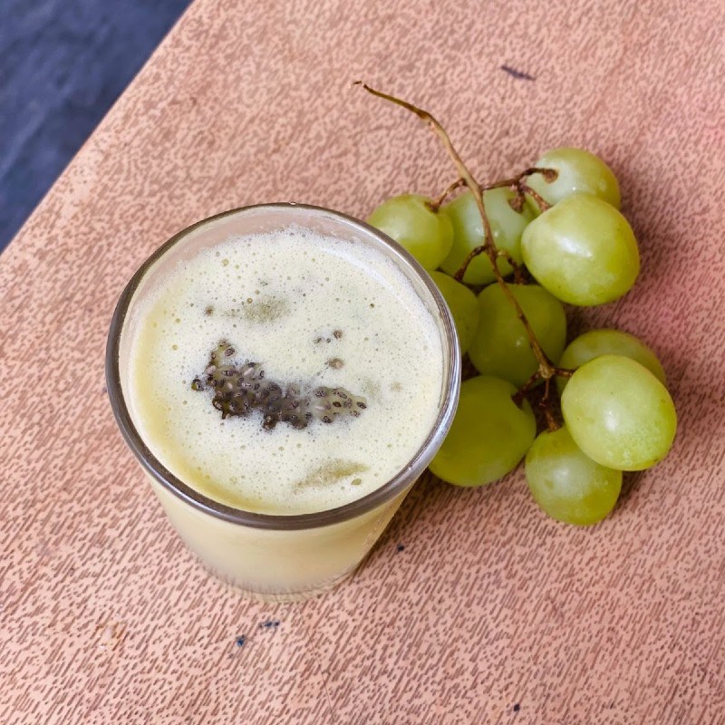 Bước 3 Thành phẩm Nước ép nho xanh hạt chia