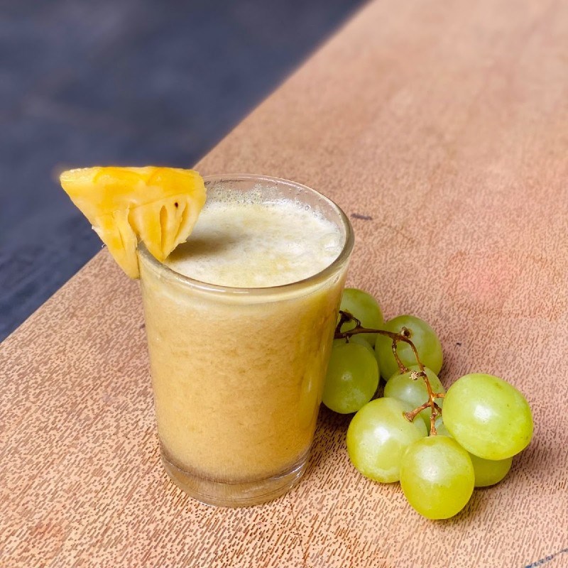 Bước 3 Thành phẩm Nước ép nho xanh dứa