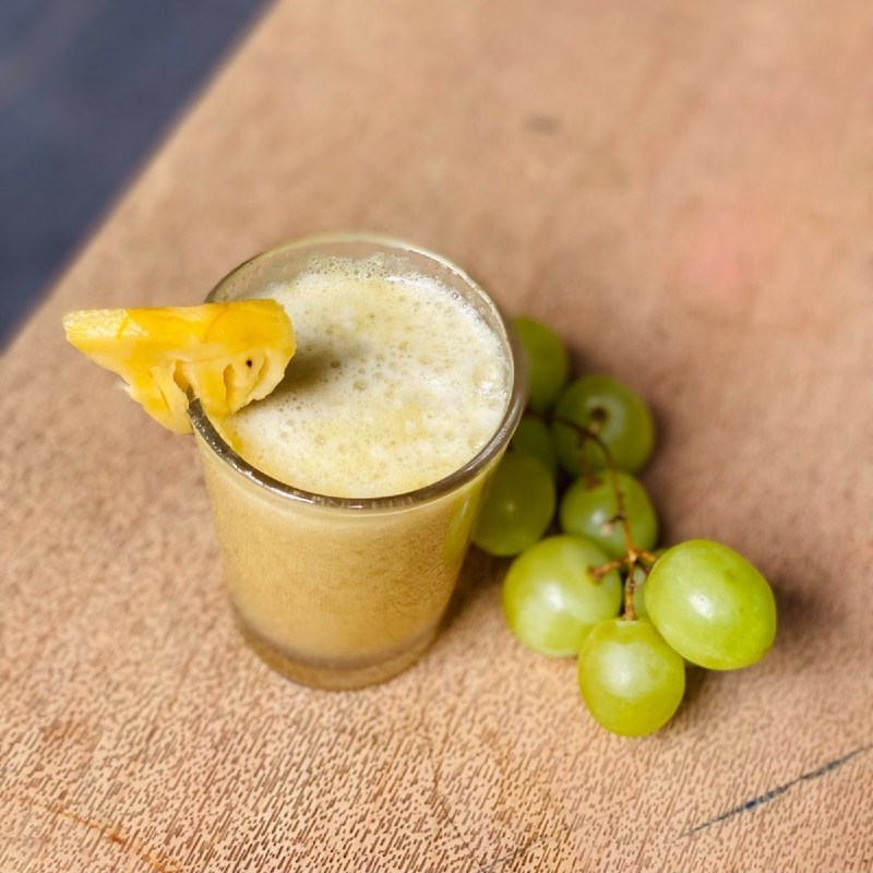 Bước 3 Thành phẩm Nước ép nho xanh dứa