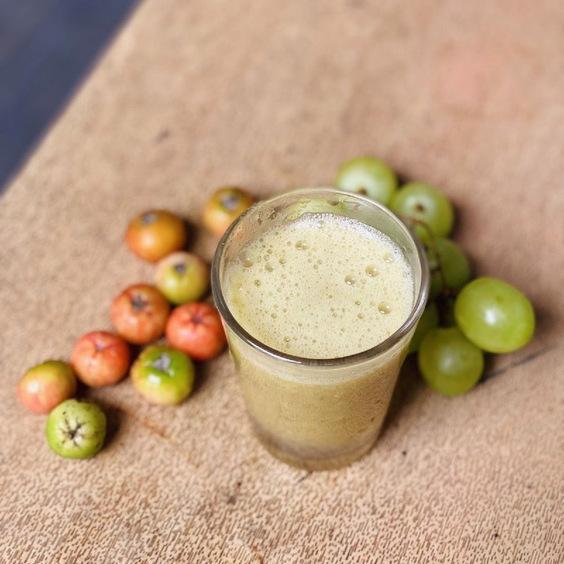 Bước 3 Thành phẩm Nước ép nho xanh sơ ri