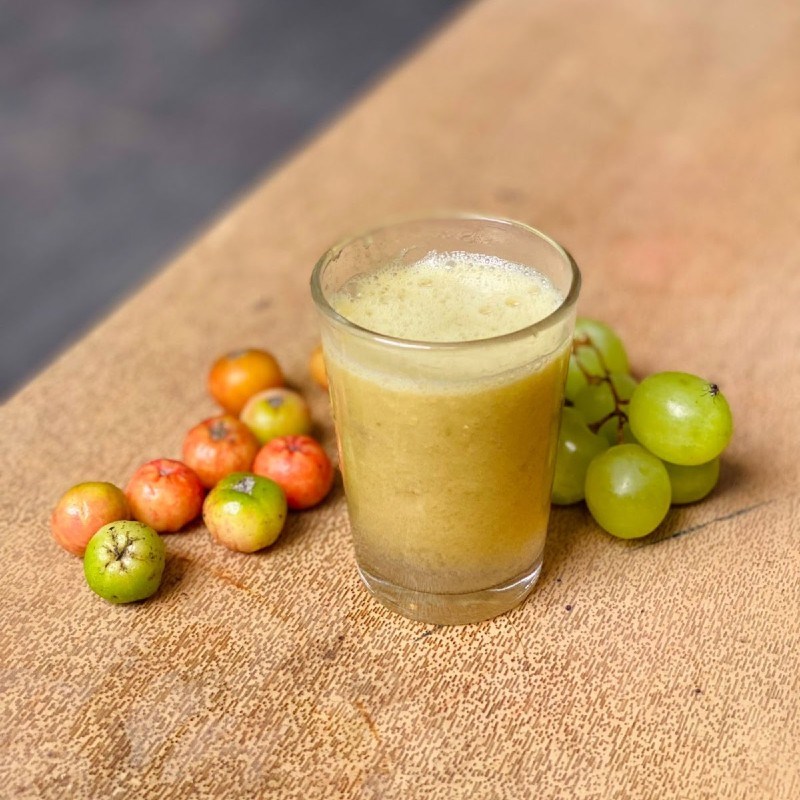 Bước 3 Thành phẩm Nước ép nho xanh sơ ri