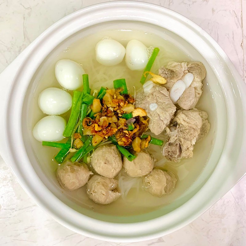 Bước 5 Thành phẩm Hủ tiếu bò viên sườn non (Công thức được chia sẻ từ người dùng)