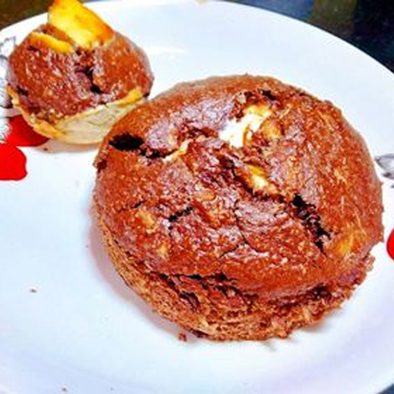 Bước 4 Thành phẩm Bánh chuối yến mạch cacao phô mai