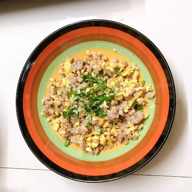 Bước 4 Thành phẩm Thịt băm xào trứng