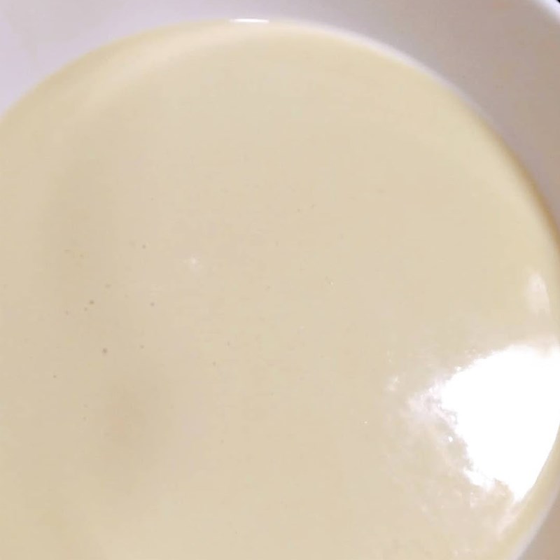 Bước 1 Trộn bột Bánh crepe sầu riêng healthy