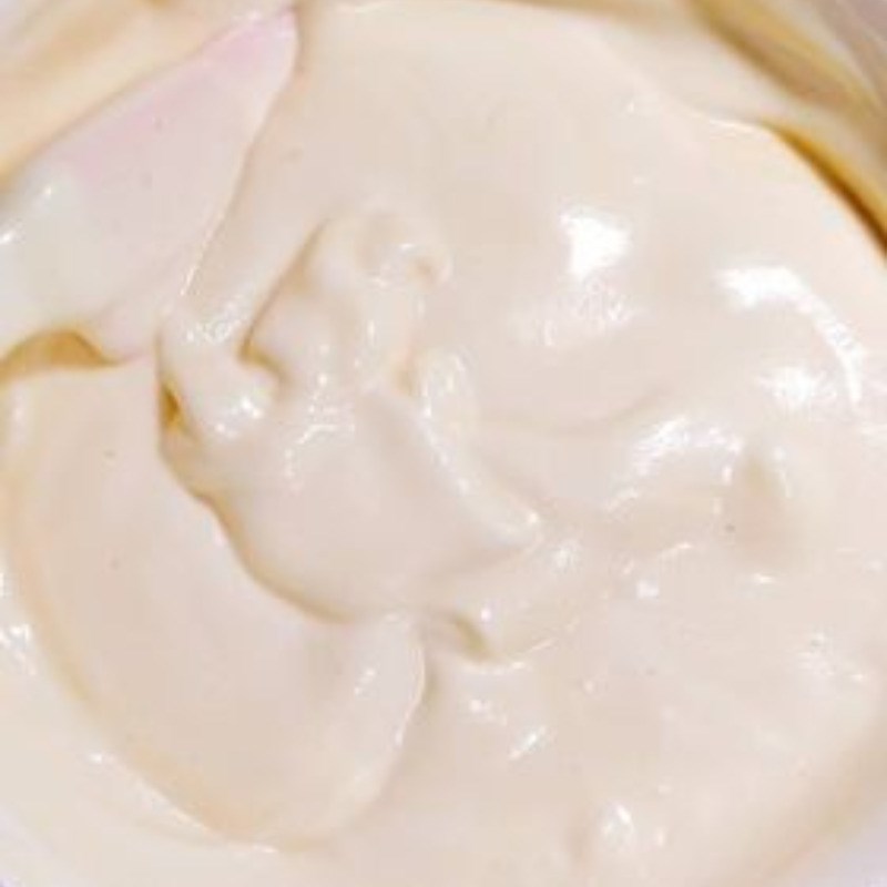 Bước 3 Trộn hỗn hợp bột với lòng trắng trứng Bánh bông lan kem trứng bằng nồi chiên không dầu