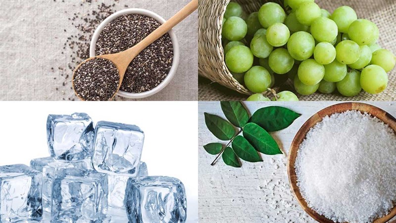 Nguyên liệu món ăn nước ép nho xanh