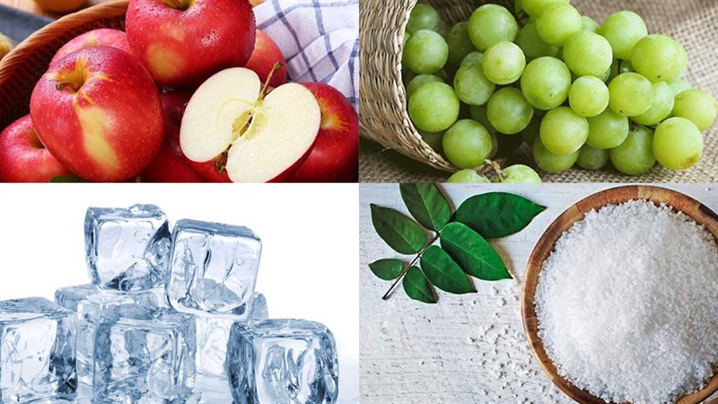 Nguyên liệu món ăn nước ép nho xanh