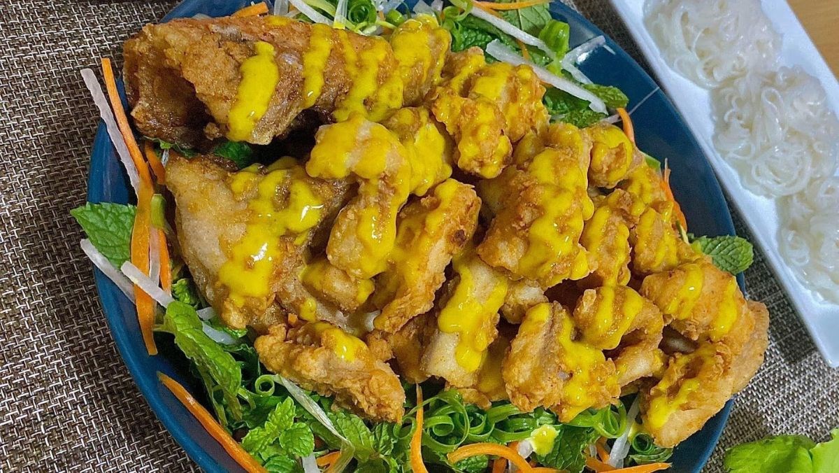 Cá điêu hồng chiên giòn