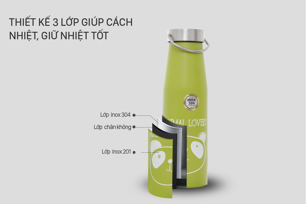 Bình giữ nhiệt inox 500 ml DMX BG003